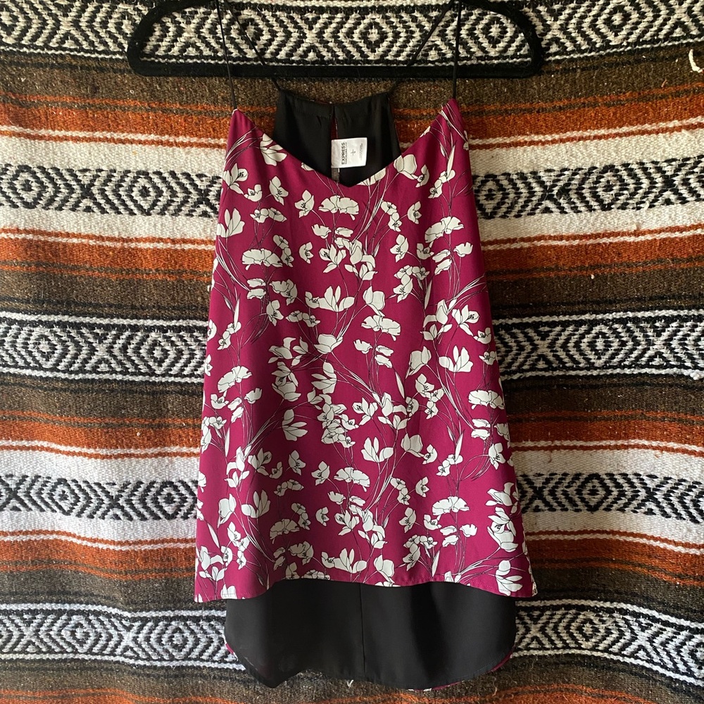 Express Barcelona cami purple floral